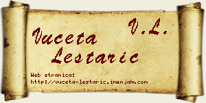 Vuceta Leštarić vizit kartica